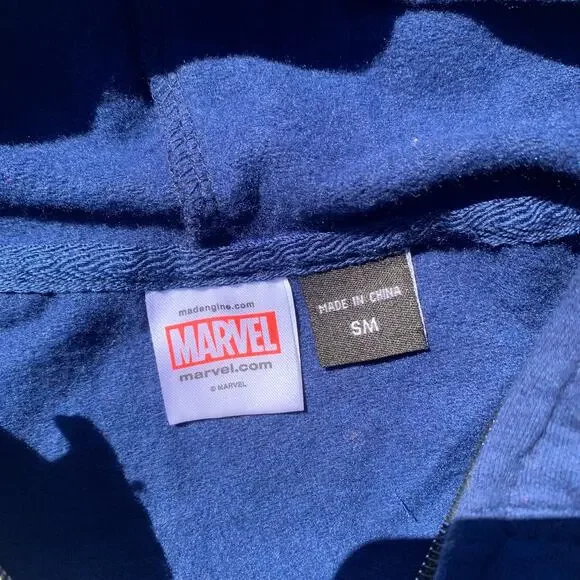 MArvel Captain America hoodie mask full zip Small - Picture 4 of 7